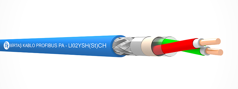 PROFIBUS PA - LSZH LI02YSH(St)CH – (1x2x18/1 AWG & 1x2x18/7 AWG)